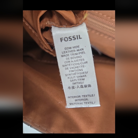 Fossil Black Leather Backpack - Picture 12 of 12